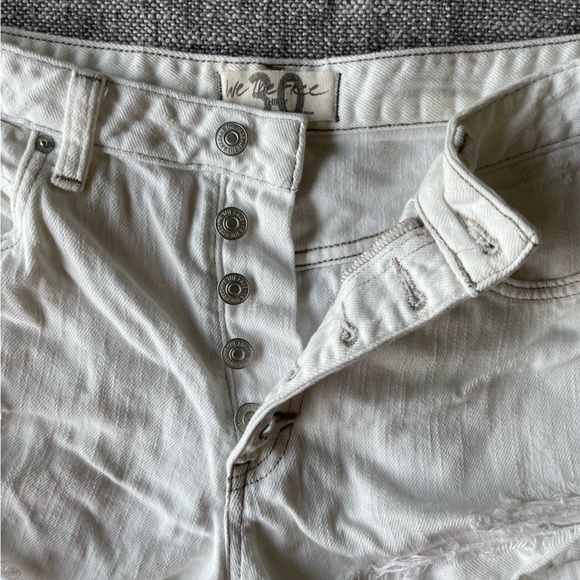 Free People Cut Off Denim Shorts - Picture 3 of 4